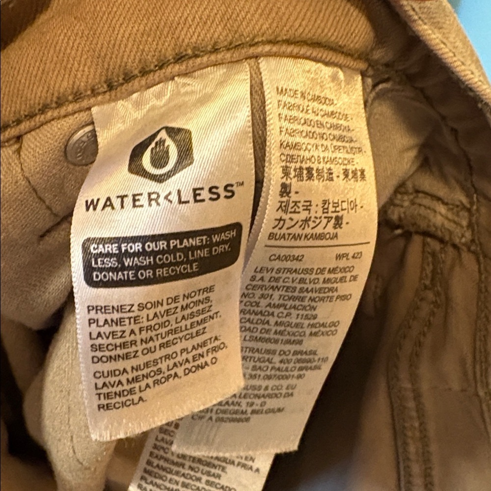 Levi's 505 Straight Pants Men’s Light Tan Sz 36x32 - Picture 7 of 7